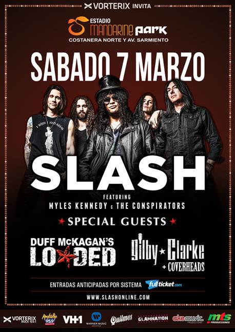Slash, el Guitar Hero más grande del planeta regresa a Buenos Aires